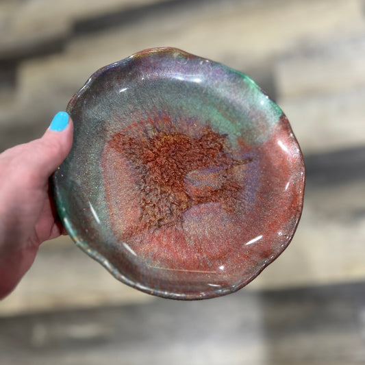 Resin Plate Terracotta, Purple, Green